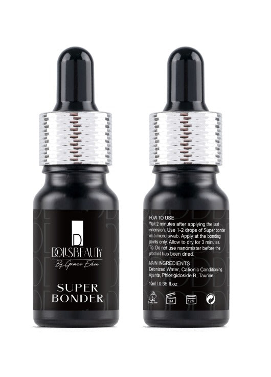 Super Bonder von DOLLSBEAUTY - hochwertiger Versiegler für Wimpernverlängerungen zur Reduzierung von Dämpfen und Verbesserung der Haltbarkeit.